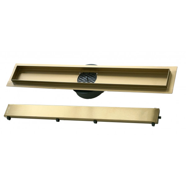Трап для душа VBI FORT 2в1 70 BRUSHED GOLD