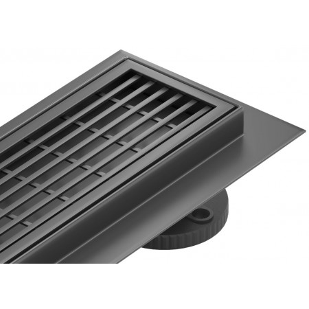 Трап для душу MEXEN FLAT 80 M33 BLACK 360° чорний