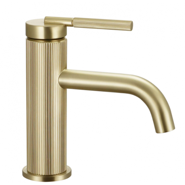 Смеситель для раковины (умывальника) REA ARGON BRUSHED GOLD низкий