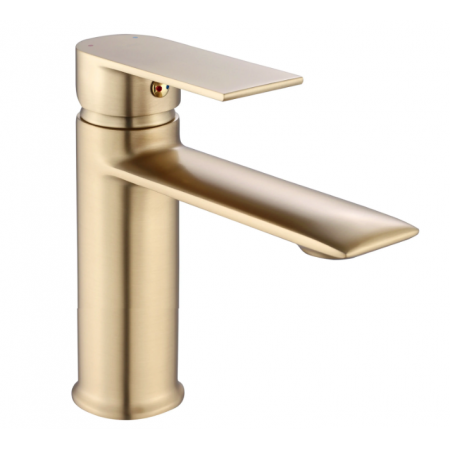 Смеситель для раковины REA VENETA BRUSHED GOLD низкий