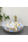Умывальник (раковина) VBI PARMA MARBLE BLUE GLOSSY накладной