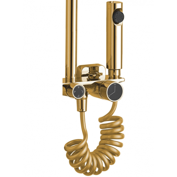 Душевой гарнитур REA HELIX GOLD золотой с изливом