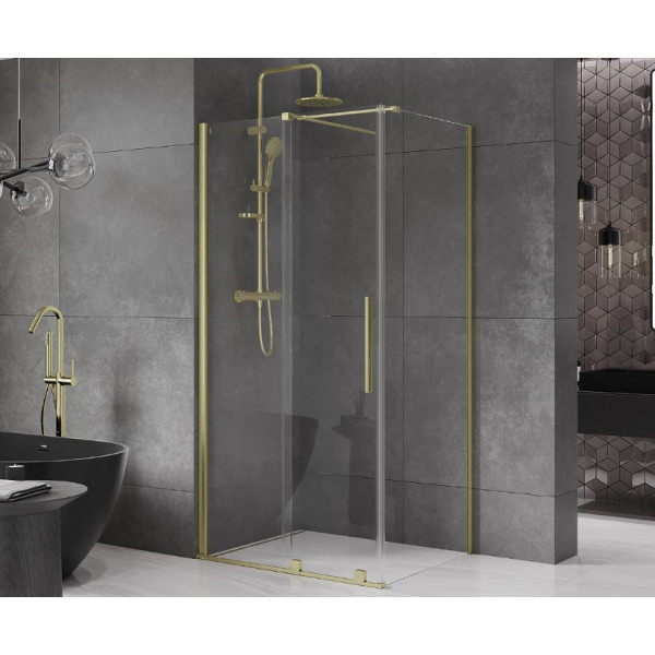 Душова кабіна MEXEN VELAR 120х110 BRUSHED GOLD