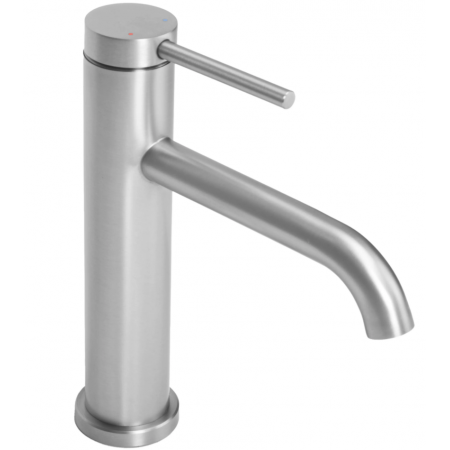 Смеситель для раковины (умывальника) REA CLIF NICKEL BRUSHED никель низкий