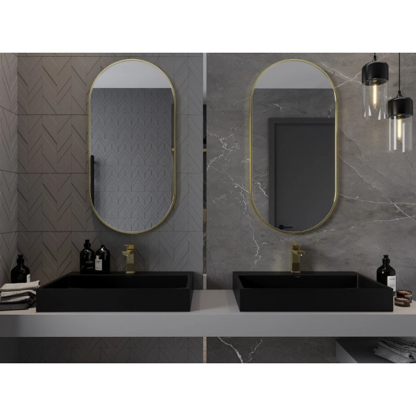 Дзеркало MEXEN LOFT 100x50 GOLD овальне