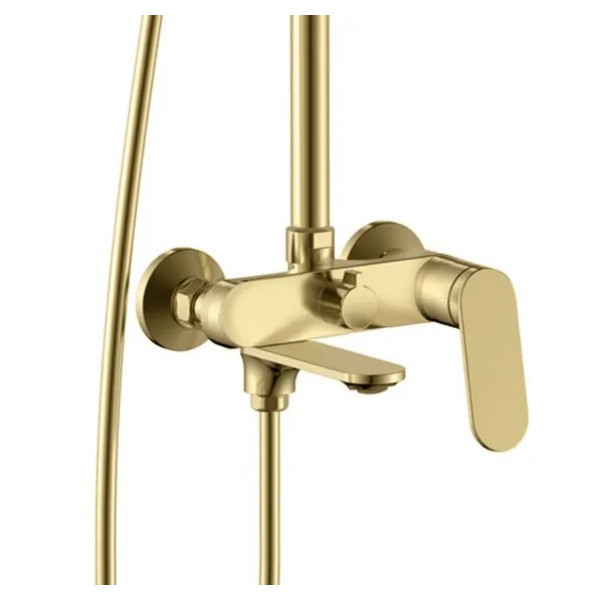 Душевой гарнитур REA MARCO BRUSHED GOLD с изливом