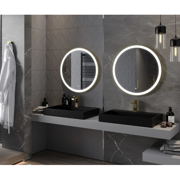 Дзеркало MEXEN ESSO 70 GOLD LED кругле