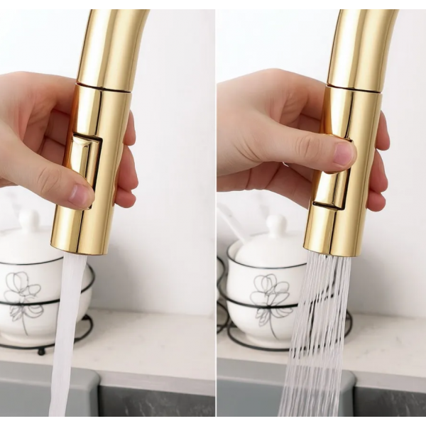 Смеситель для кухни REA ECO FRESH GOLD на две воды