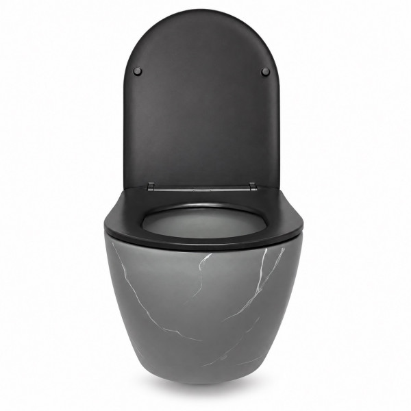 Подвесной унитаз VBI VULCANO GREY STONE MATT TORNADO