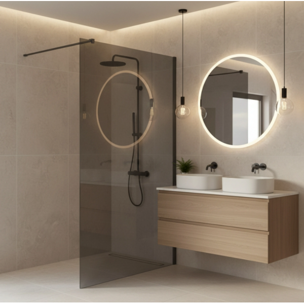 Душевая стенка REA FLEXI 130 GREY TYTAN