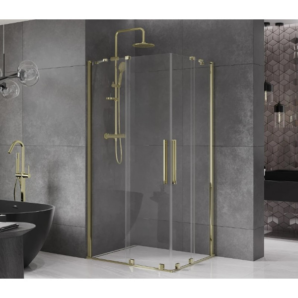 Душова кабіна MEXEN VELAR DUO 100х90 GOLD