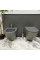 Подвесной унитаз VBI VULCANO GREY MATT