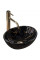 Умывальник (раковина) REA SOFIA MINI BLACK MARBLE SHINY накладной