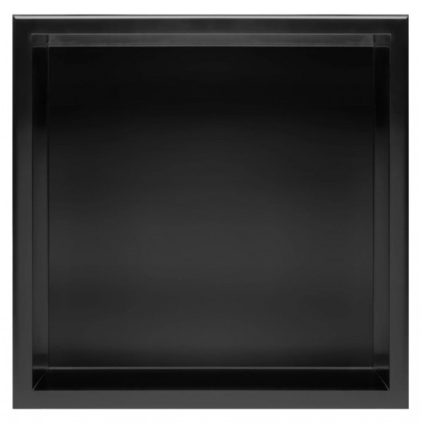Встраиваемая полка REA 30X30 BLACK MATT с ободком
