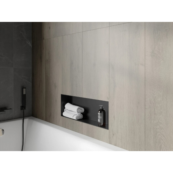 Вбудована полиця MEXEN X-Wall-NR 60x20 BLACK без обідка