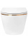 Подвесной унитаз REA CARLO MINI TORNADO WHITE GOLD EDGE