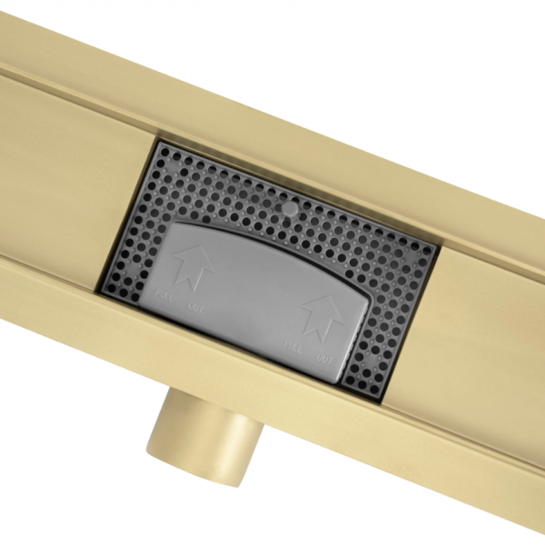 Трап для душа REA NEOX 90 BRUSHED GOLD