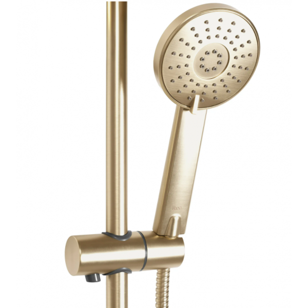 Душевой гарнитур REA BLISS BRUSHED GOLD с термостатом