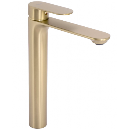 Смеситель для раковины (умывальника) REA DROP BRUSHED GOLD высокий