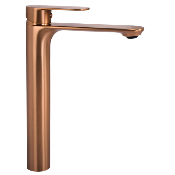 Смеситель для раковины (умывальника) REA DROP BRUSHED COPPER высокий