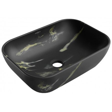 Умивальник (раковина) MEXEN RITA BLACK MARBLE MATТ накладний *