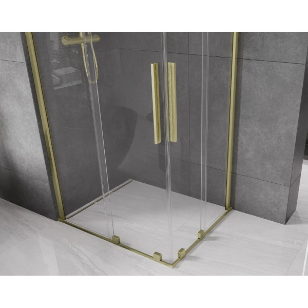 Душова кабіна MEXEN VELAR DUO 90х80 BRUSHED GOLD