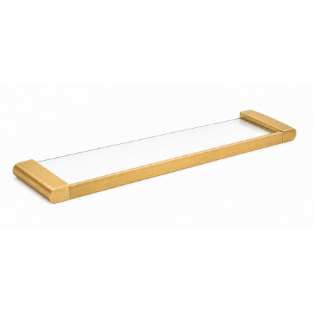 Полка стеклянная VBI TERRA BRUSHED GOLD