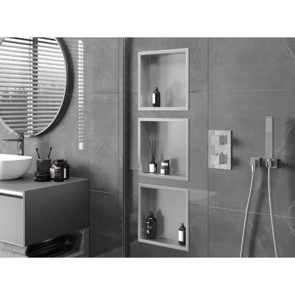 Вбудована полиця MEXEN X-Wall-R 30 INOX з обідком