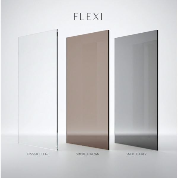 Душевая стенка REA FLEXI 110 TRANSPARENT BRUSHED GOLD