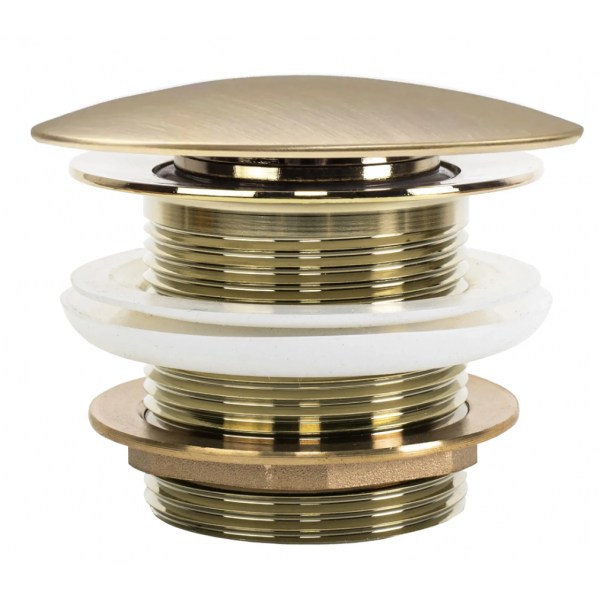Донный клапан для ванны REA CLICK-CLACK BRUSHED GOLD