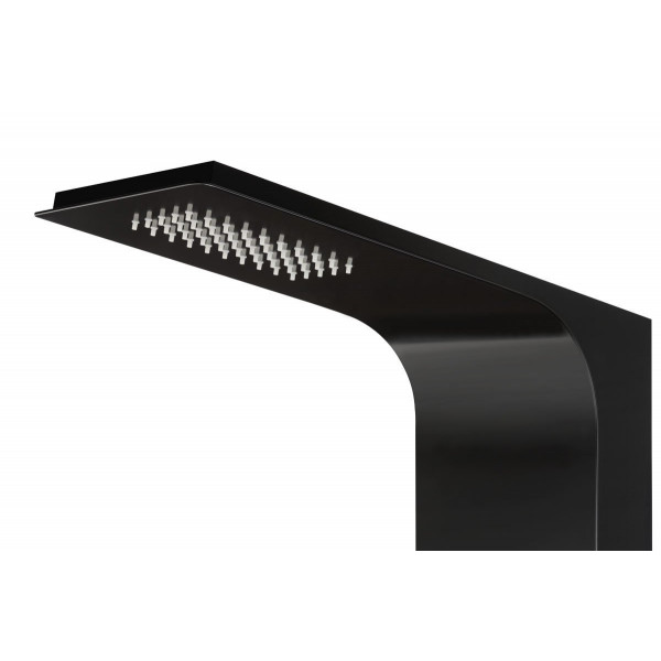 Душова панель CORSAN DUO BLACK LED з термостатом