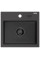 Гранітна кухонна мийка MEXEN MILO BLACK GRANITE + сифон BLACK