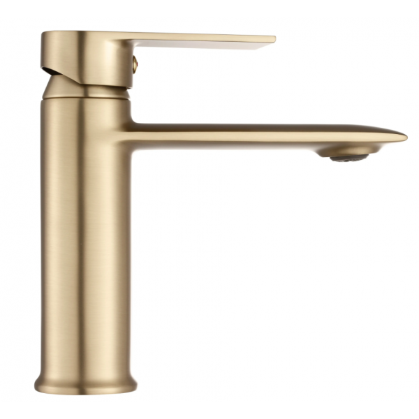 Смеситель для раковины REA VENETA BRUSHED GOLD низкий