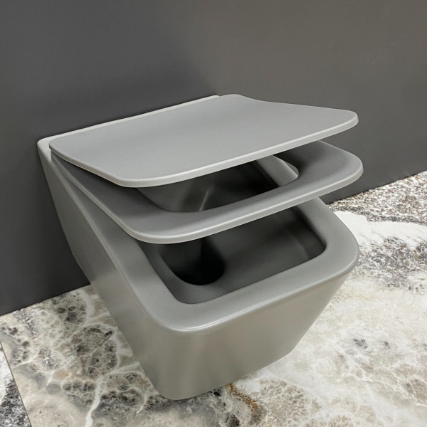 Подвесной унитаз VBI CAPRERA GREY MATT