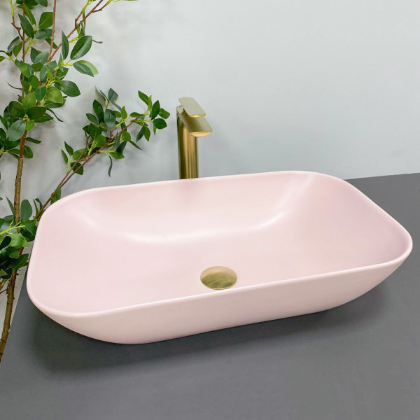 Умывальник (раковина) VBI AVEZZANO PINK MATT накладной