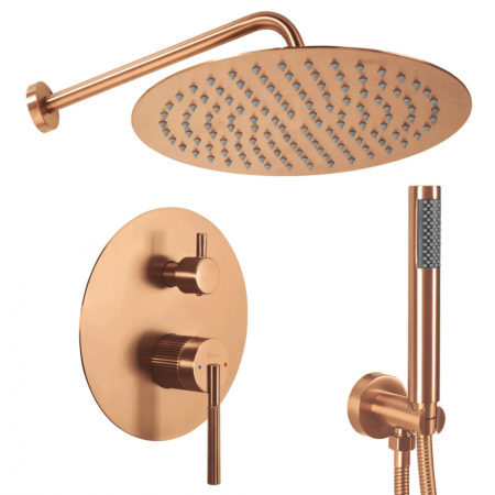 Душевая система REA ARGON BRUSHED COPPER + BOX скрытого монтажа