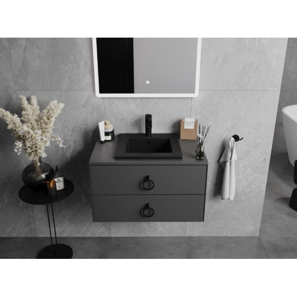 Умивальник (раковина) MEXEN ATENA 41 BLACK MATT врізний чорний