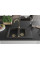 Гранітна кухонна мийка MEXEN GASPAR BLACK GRANITE + сифон GOLD