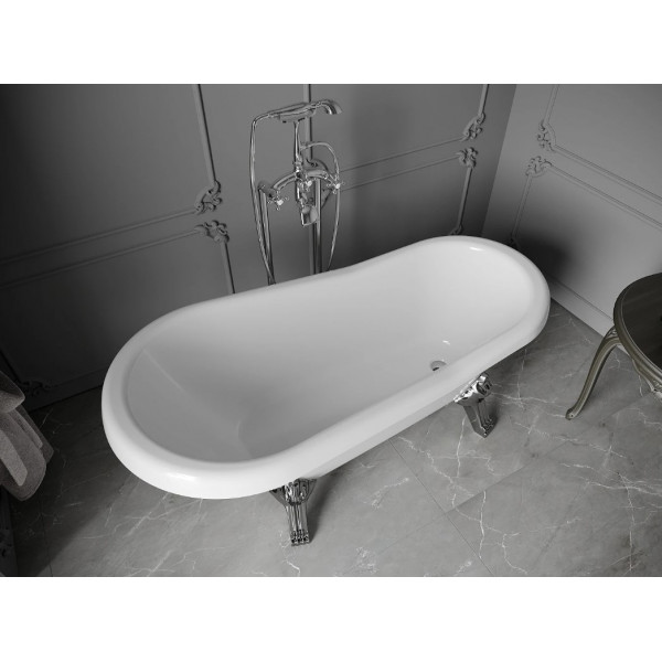 Ванна отдельностоящая MEXEN RETRO 170x75 WHITE акриловая