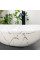 Умывальник (раковина) VBI PARMA WHITE STONE GLOSSY накладной