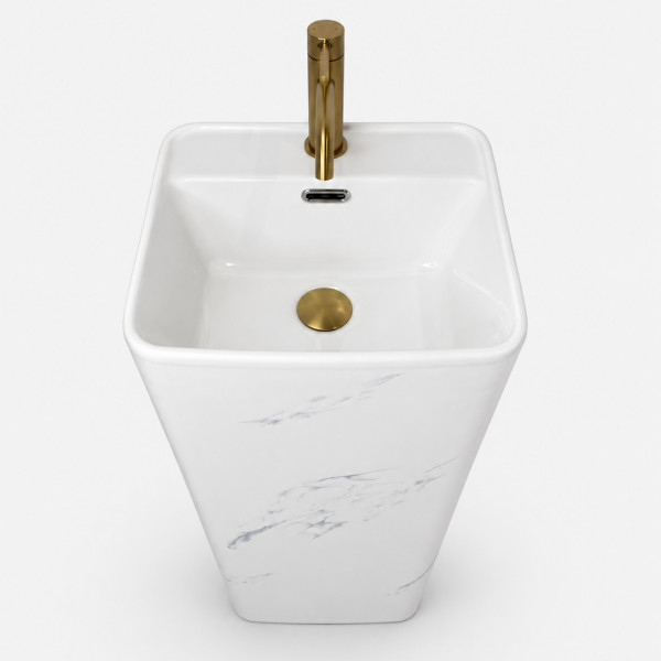 Умывальник (раковина) VBI LACENO MARBLE NATURE напольный
