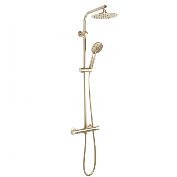 Душевой гарнитур REA BLISS BRUSHED GOLD с термостатом