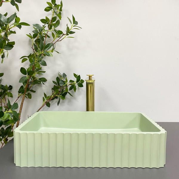 Умывальник (раковина) VBI FLORENTIA LIGHT GREEN MATT накладной