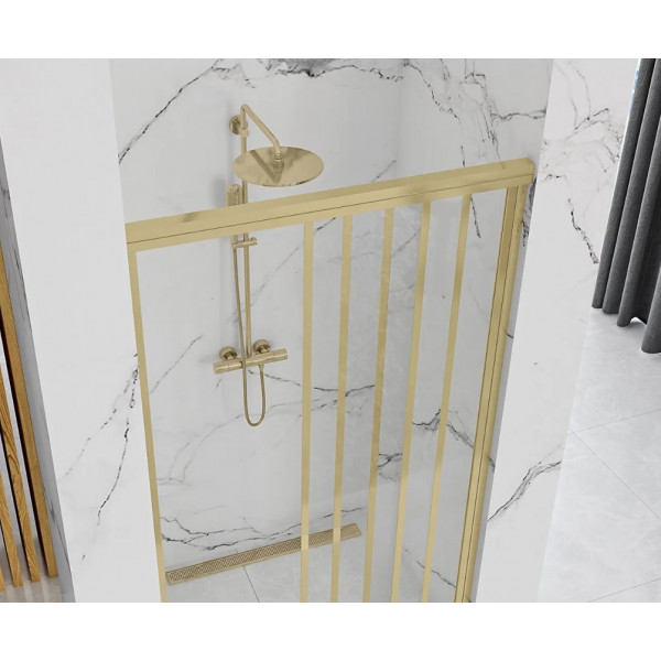 Душевая дверь REA ALEX 100 BRUSHED GOLD