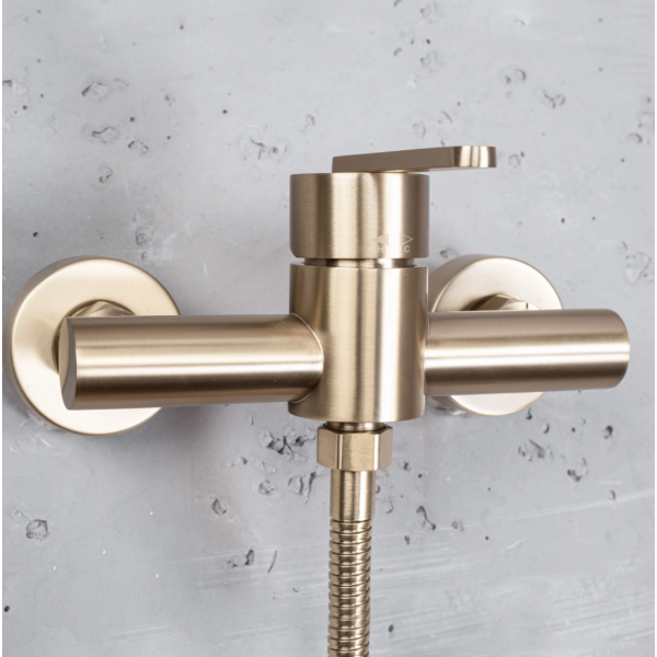 Смеситель для ванны и душа REA ONTARIO BRUSHED GOLD без излива