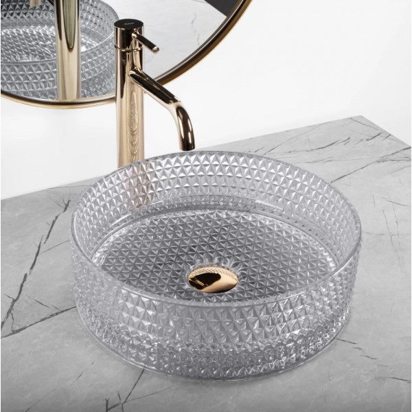Умывальник (раковина) REA CRISTAL 35 LIGHT GREY накладной