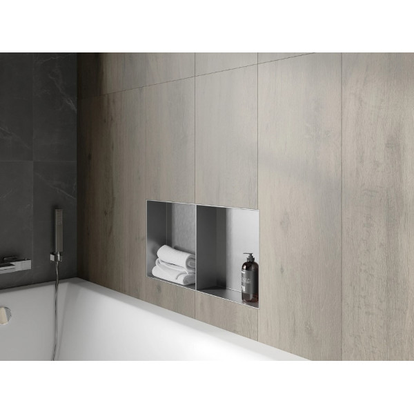 Вбудована полиця MEXEN X-Wall-NR 60x30 INOX без обідка