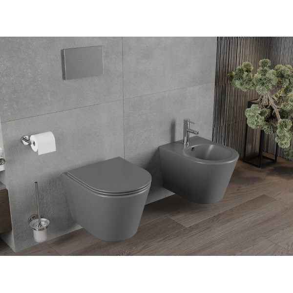 Підвісний унітаз MEXEN RICO DARK GREY MATT сірий
