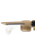 Душевой гарнитур REA HELIX BRUSHED GOLD матовое золото с изливом