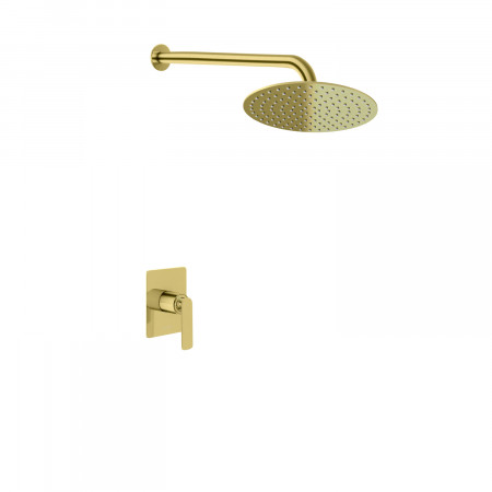 Душова система KOHLMAN EXPERIENCE 30 BRUSHED GOLD + BOX прихованого монтажу